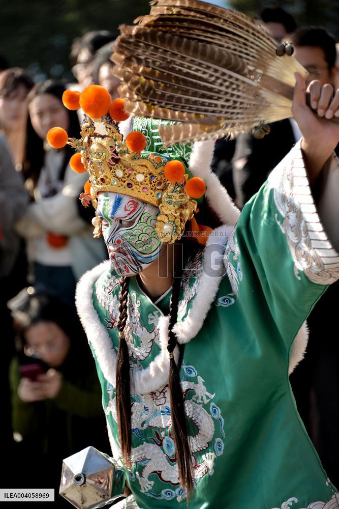 Taiwanese Artists Perform to Welcome The New Year at the Tianhou Palace in Quanzhou