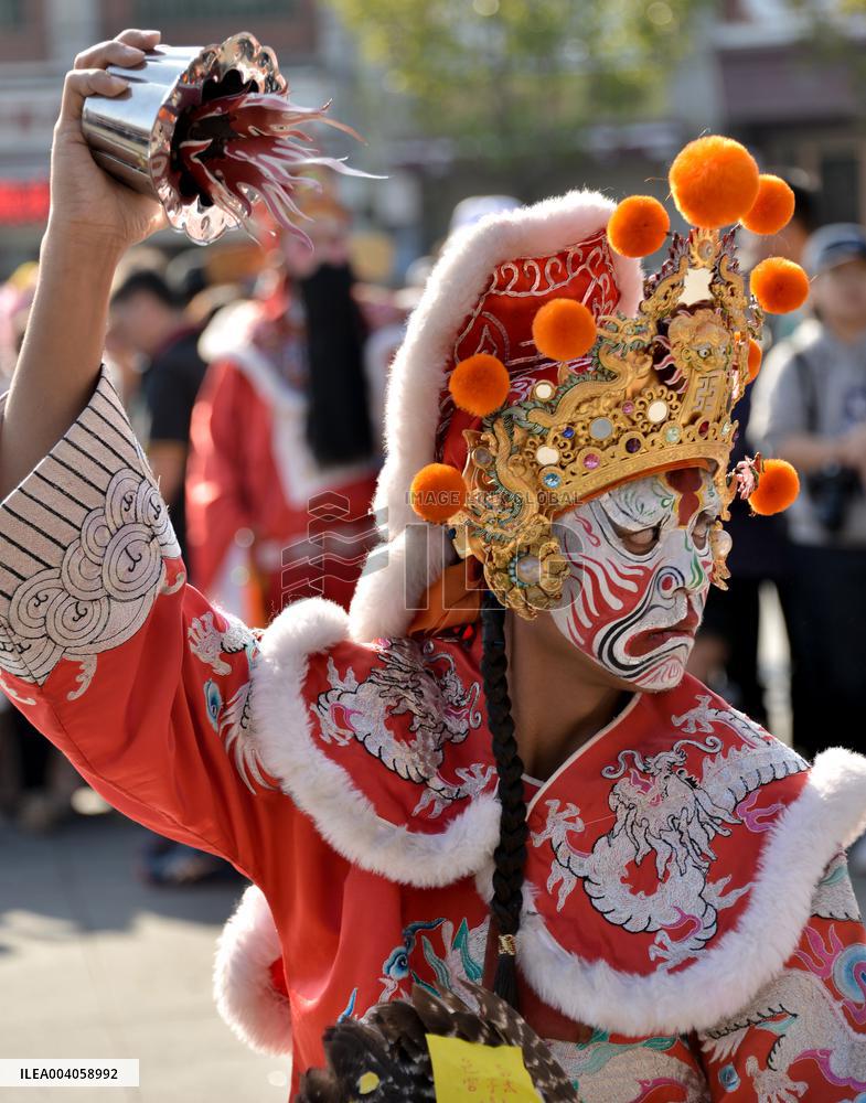 Taiwanese Artists Perform to Welcome The New Year at the Tianhou Palace in Quanzhou