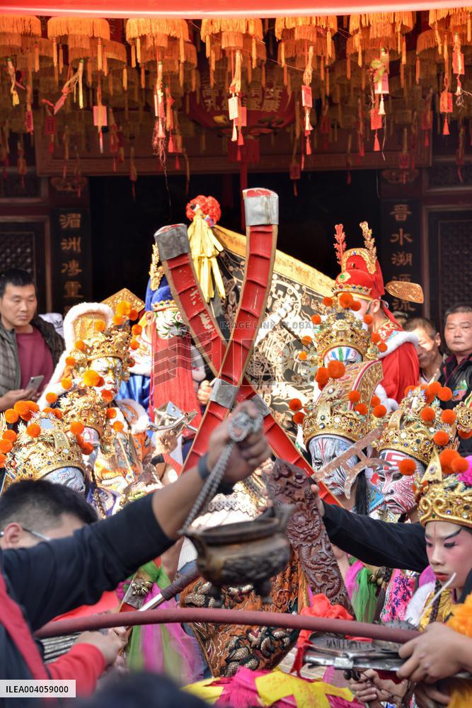 Taiwanese Artists Perform to Welcome The New Year at the Tianhou Palace in Quanzhou