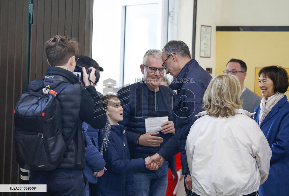 German Bundestag Election - Friedrich Merz Casts His Vote