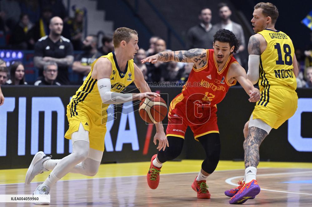 EURO QUALIFIERS BASKETBALL SWEDEN MONTENEGRO