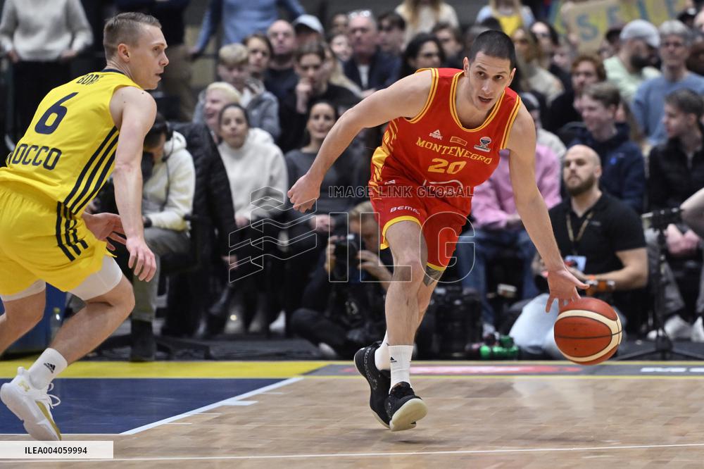EUROBASKET QUALIFIER SWEDEN MONTENEGRO