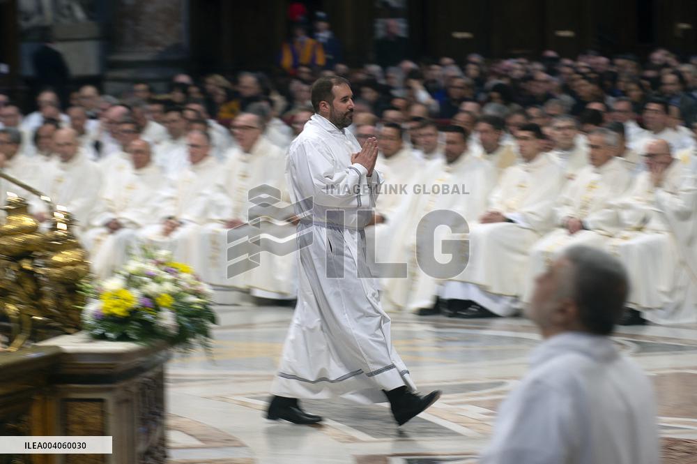 Mass for the Jubilee of Deacons in St Peter's Basilica - Vatican
