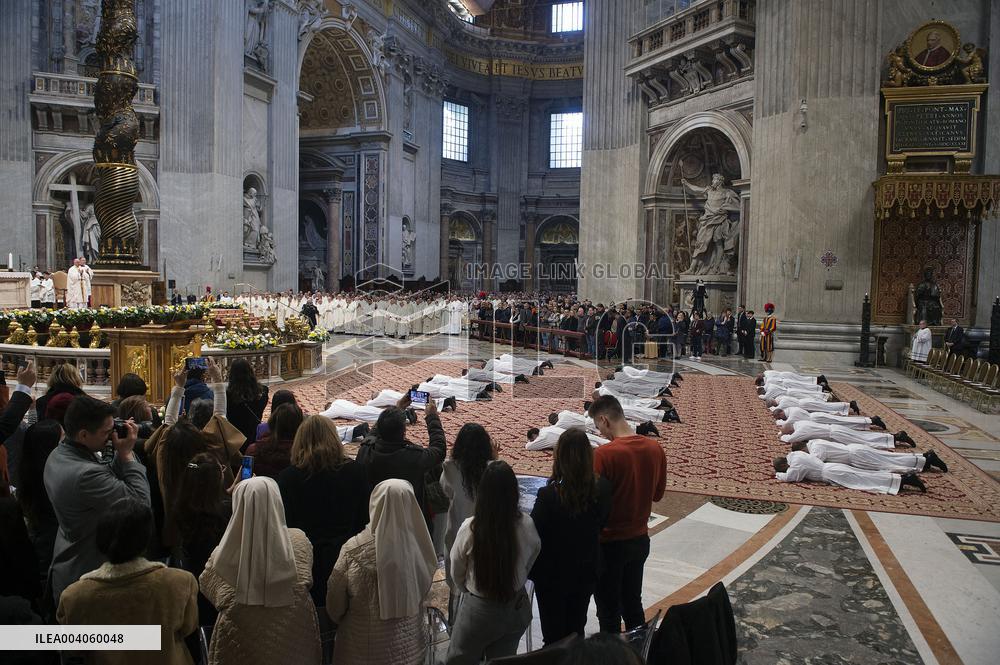 Mass for the Jubilee of Deacons in St Peter's Basilica - Vatican