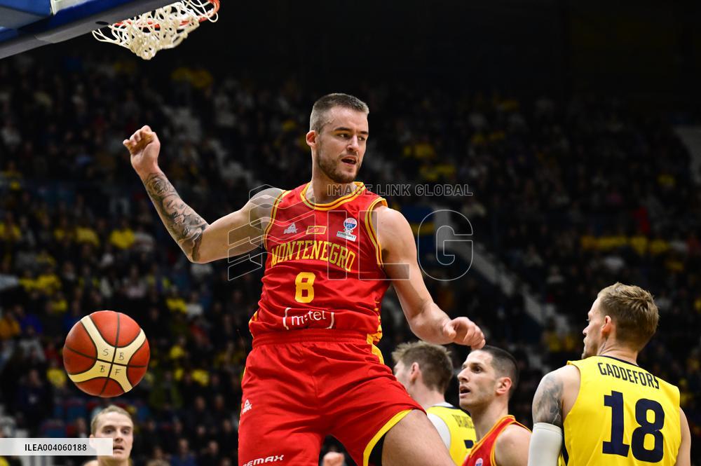 EUROBASKET QUALIFIER SWEDEN MONTENEGRO