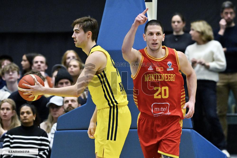 EURO QUALIFYING BASKETBALL SWEDEN MONTENEGRO