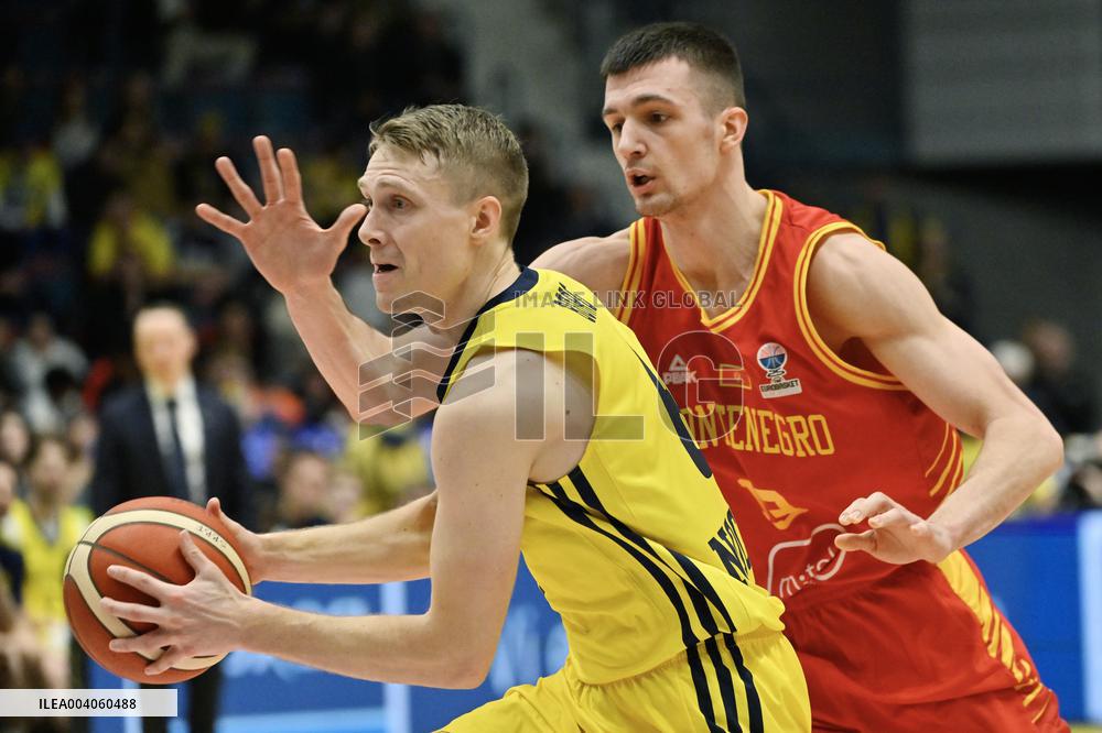 EURO QUALIFYING BASKETBALL SWEDEN MONTENEGRO