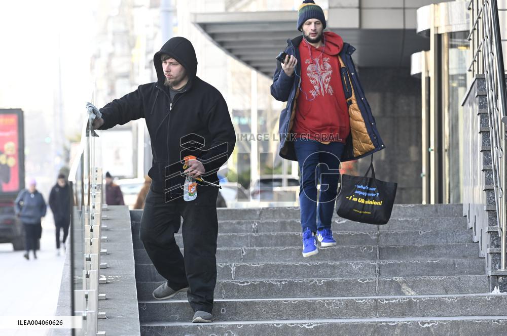 People of Kiev in February 2025