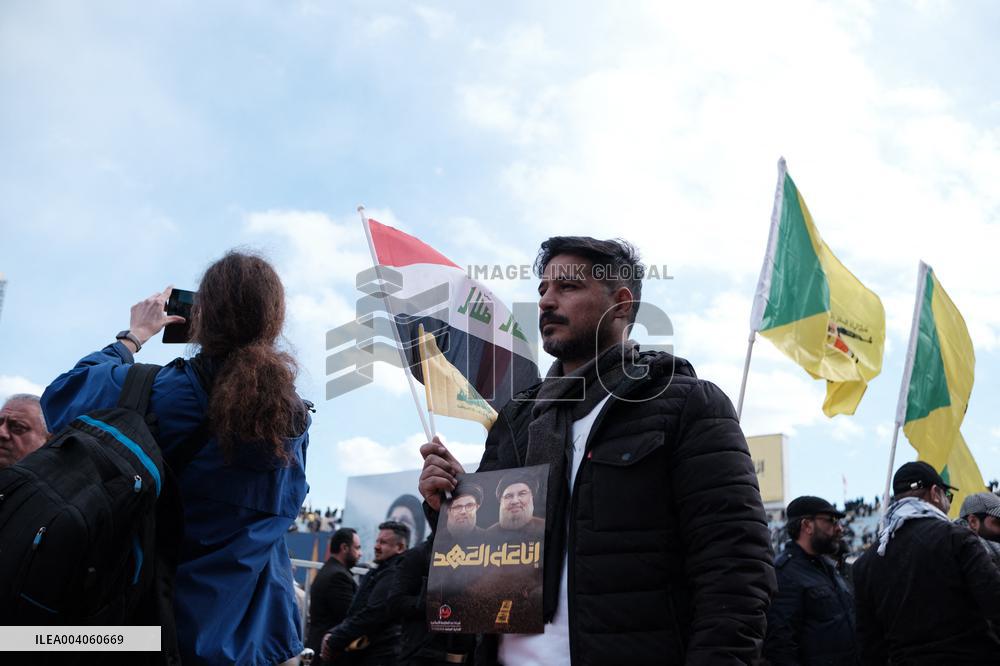 Funeral of Slain Hezbollah Leader Hassan Nasrallah in Beirut