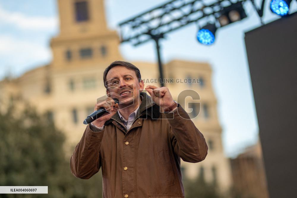 Demonstration In Support Of Ukraine - Barcelona