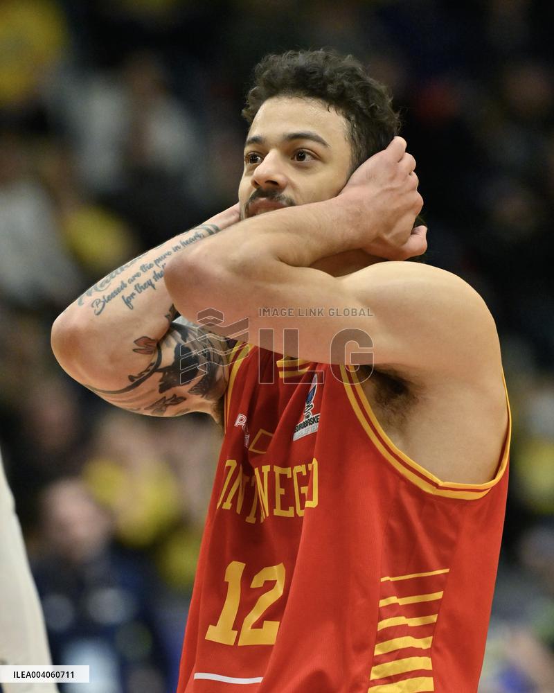 EURO QUALIFYING BASKETBALL SWEDEN MONTENEGRO