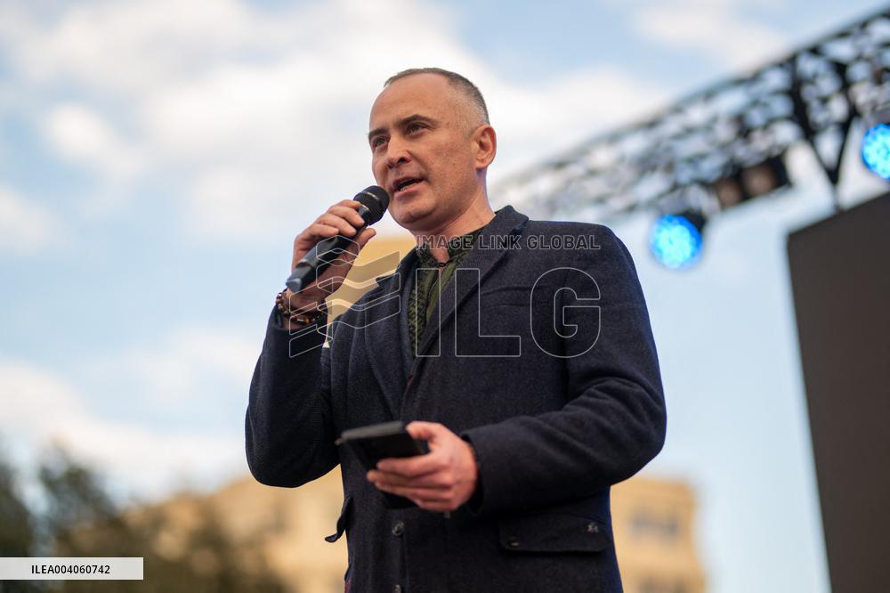 Demonstration In Support Of Ukraine - Barcelona