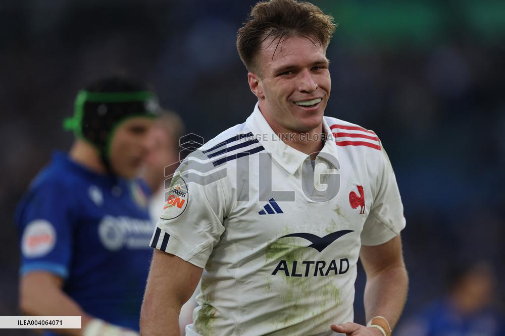 RUGBY: GUINNESS SIX NATIONS 2025 -  match ITALY vs FRANCE at Oympic stadium in Rome.