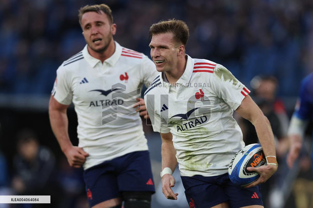RUGBY: GUINNESS SIX NATIONS 2025 -  match ITALY vs FRANCE at Oympic stadium in Rome.