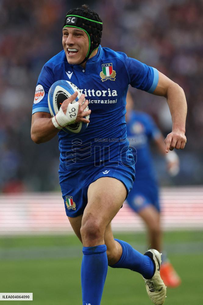 RUGBY: GUINNESS SIX NATIONS 2025 -  match ITALY vs FRANCE at Oympic stadium in Rome.