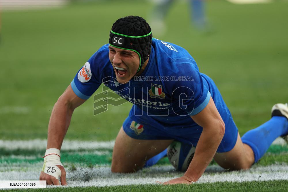 RUGBY: GUINNESS SIX NATIONS 2025 -  match ITALY vs FRANCE at Oympic stadium in Rome.