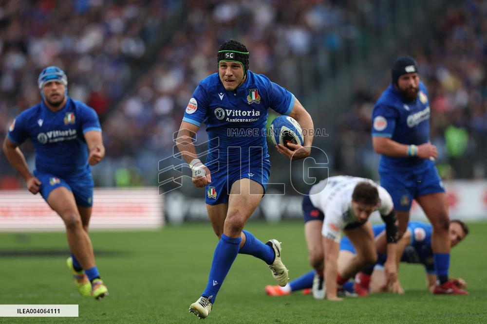RUGBY: GUINNESS SIX NATIONS 2025 -  match ITALY vs FRANCE at Oympic stadium in Rome.