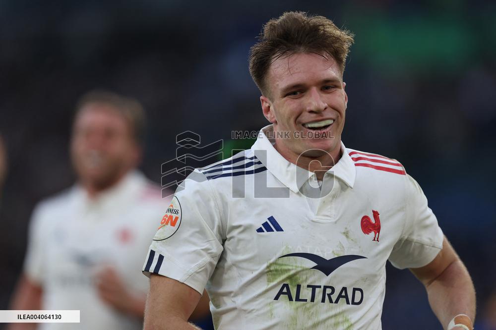 RUGBY: GUINNESS SIX NATIONS 2025 -  match ITALY vs FRANCE at Oympic stadium in Rome.