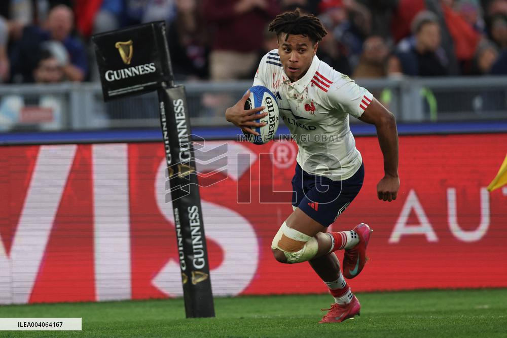RUGBY: GUINNESS SIX NATIONS 2025 -  match ITALY vs FRANCE at Oympic stadium in Rome.