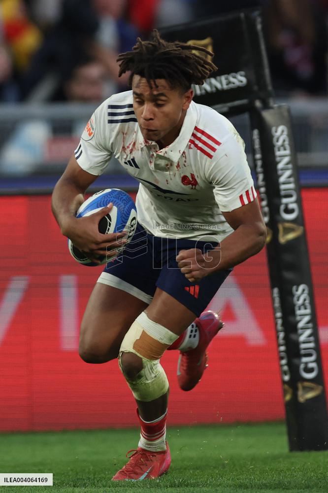 RUGBY: GUINNESS SIX NATIONS 2025 -  match ITALY vs FRANCE at Oympic stadium in Rome.