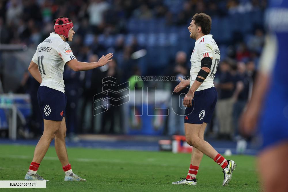 RUGBY: GUINNESS SIX NATIONS 2025 -  match ITALY vs FRANCE at Oympic stadium in Rome.