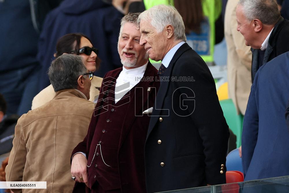 RUGBY: VIP attend at GUINNESS SIX NATIONS 2025 -  match ITALY vs FRANCE at Oympic stadium in Rome.
