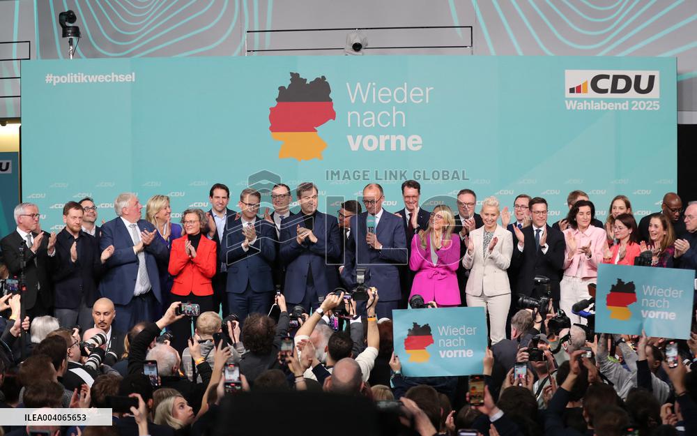 Bundestag Election - CDU Party - Friedrich Merz