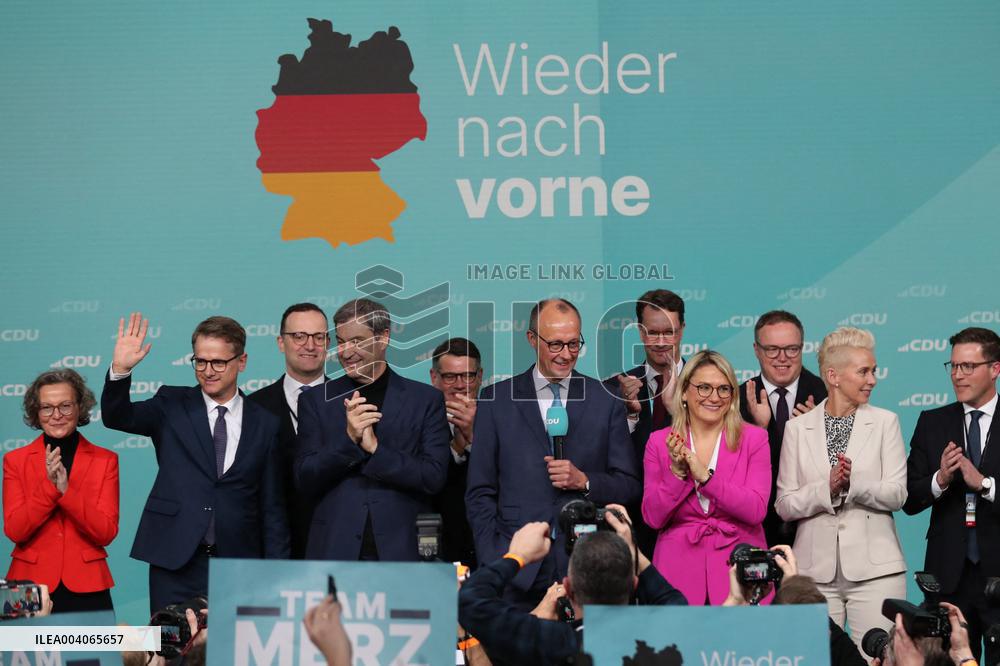 Bundestag Election - CDU Party - Friedrich Merz