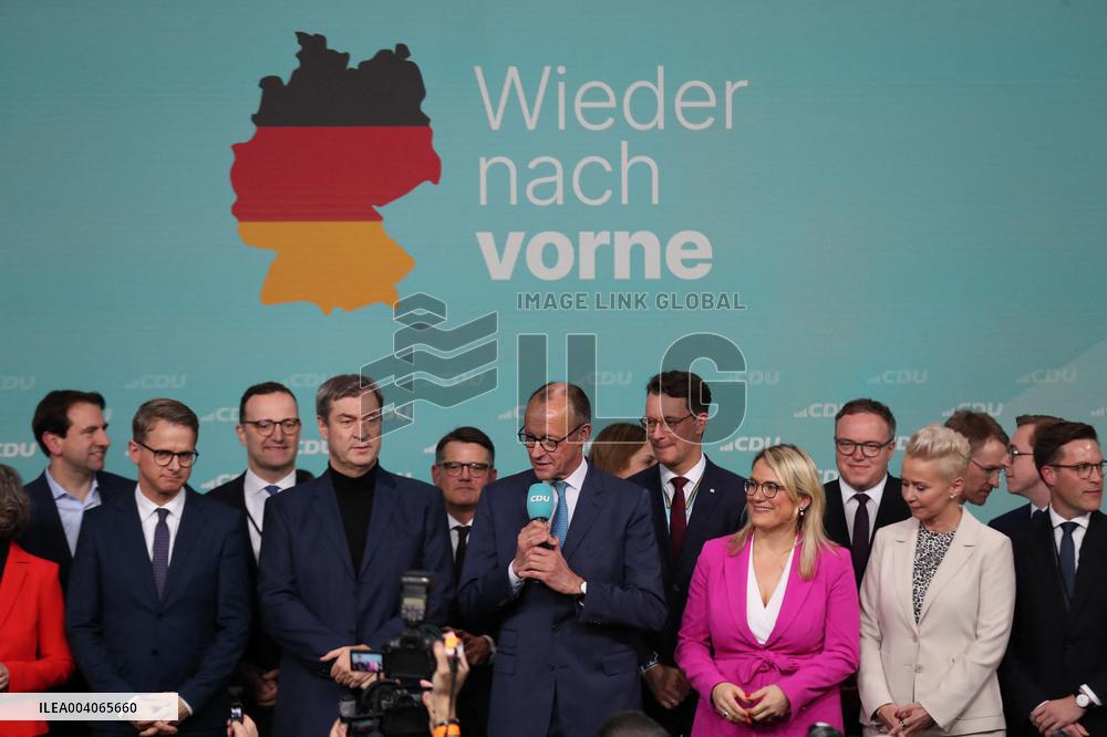 Bundestag Election - CDU Party - Friedrich Merz