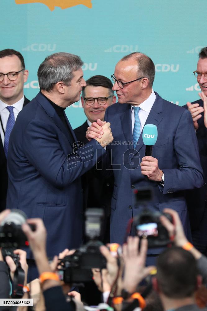 Bundestag Election - CDU Party - Friedrich Merz