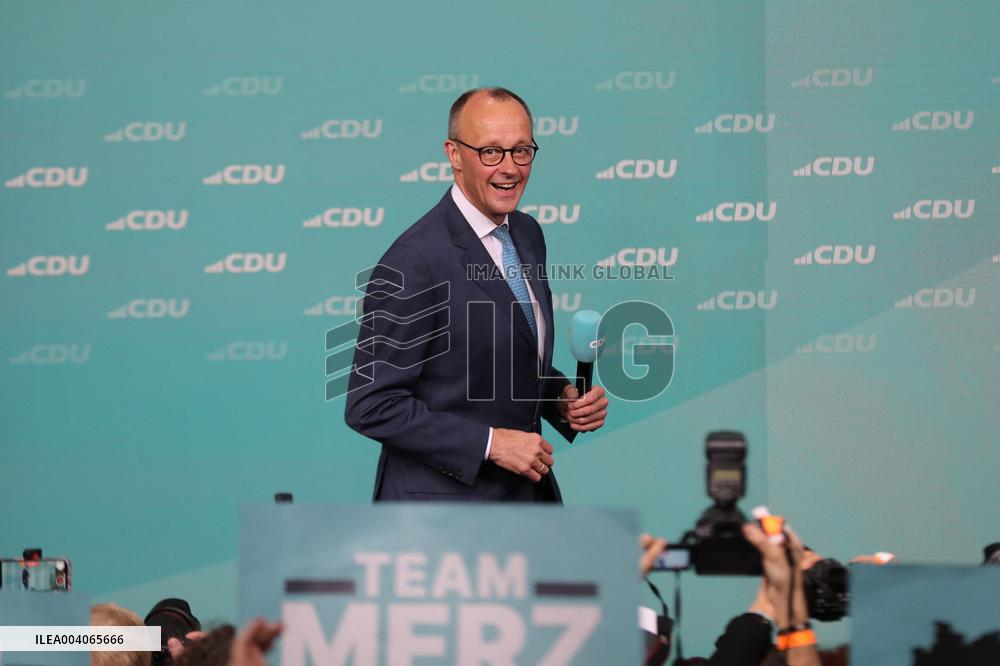 Bundestag Election - CDU Party - Friedrich Merz