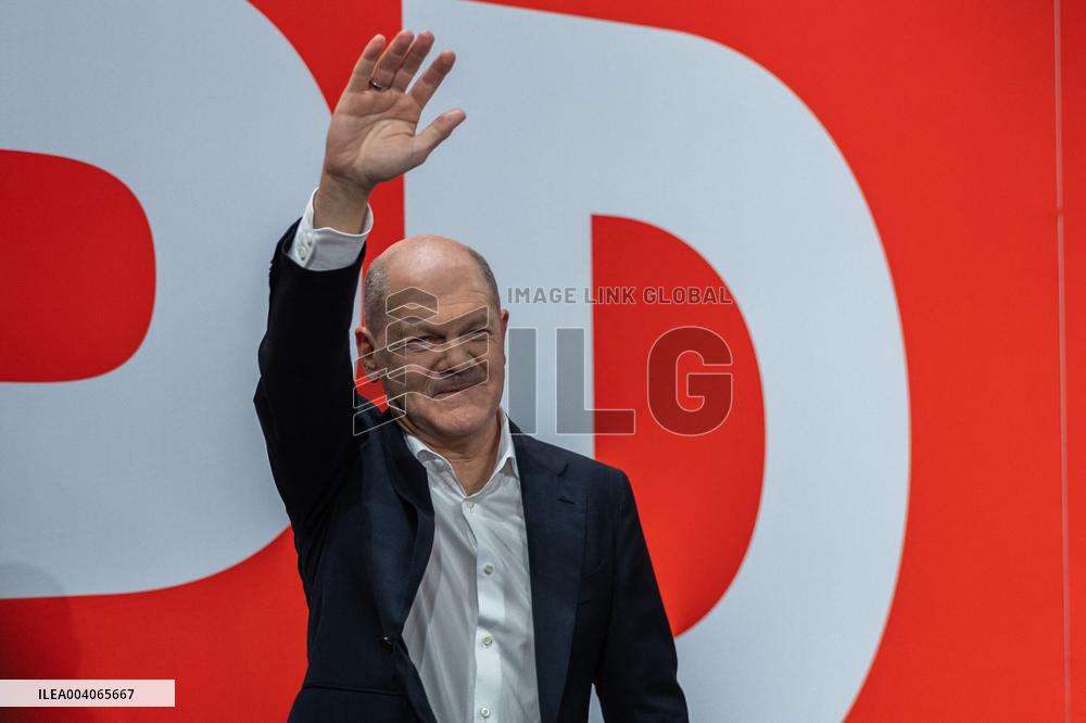 Bundestag Election - SPD Party - Olaf Scholz