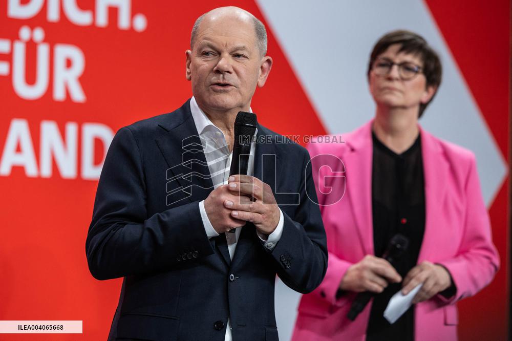 Bundestag Election - SPD Party - Olaf Scholz
