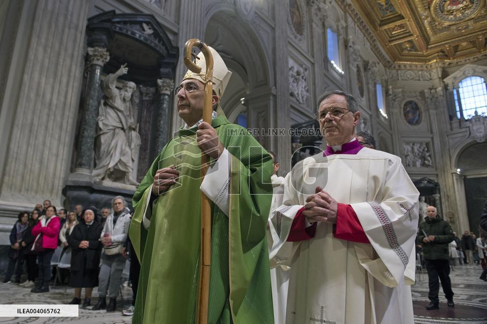 Cardinal Reina Mass for Pope Francis Healing - Rome