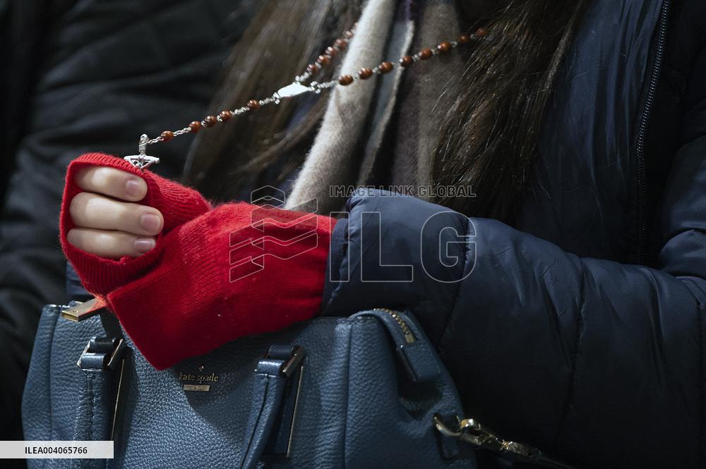 Cardinal Reina Mass for Pope Francis Healing - Rome