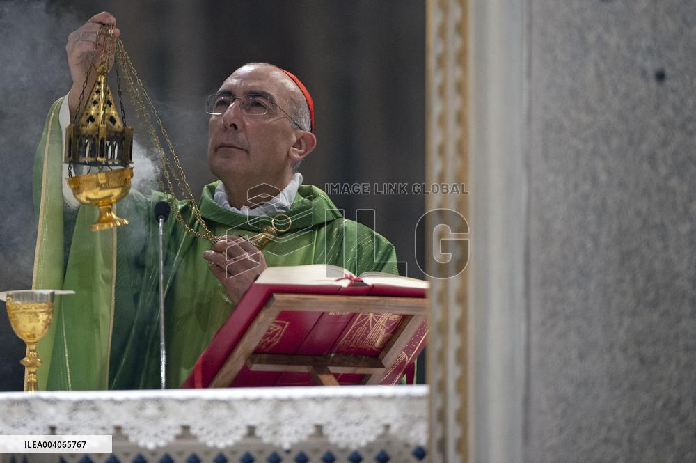 Cardinal Reina Mass for Pope Francis Healing - Rome