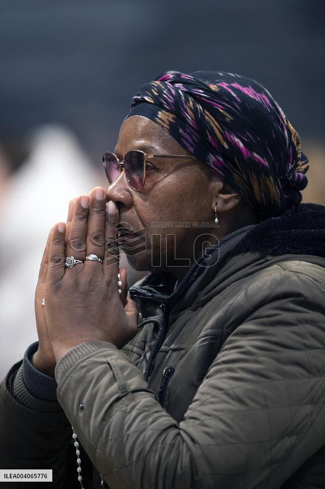 Cardinal Reina Mass for Pope Francis Healing - Rome