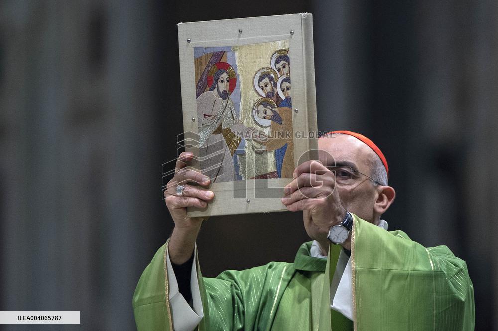 Cardinal Reina Mass for Pope Francis Healing - Rome