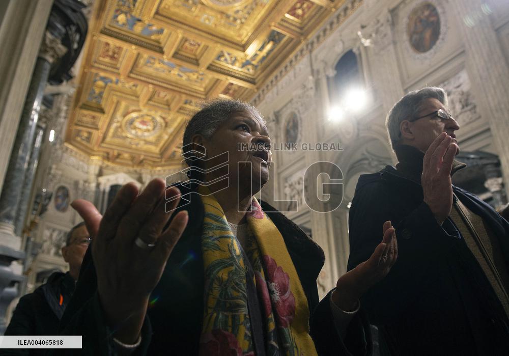 Cardinal Reina Mass for Pope Francis Healing - Rome