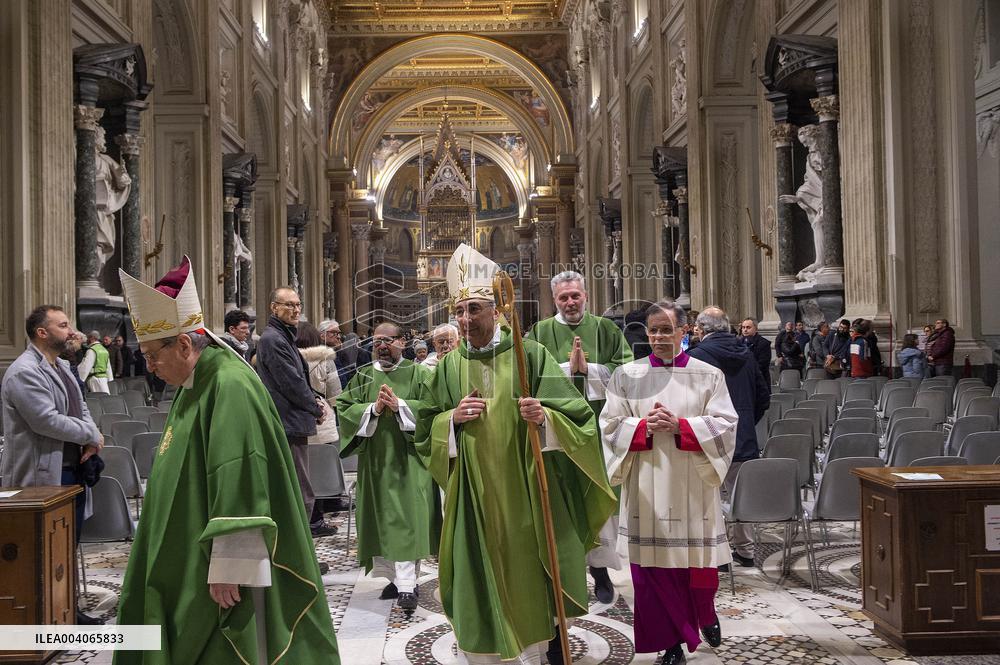 Cardinal Reina Mass for Pope Francis Healing - Rome