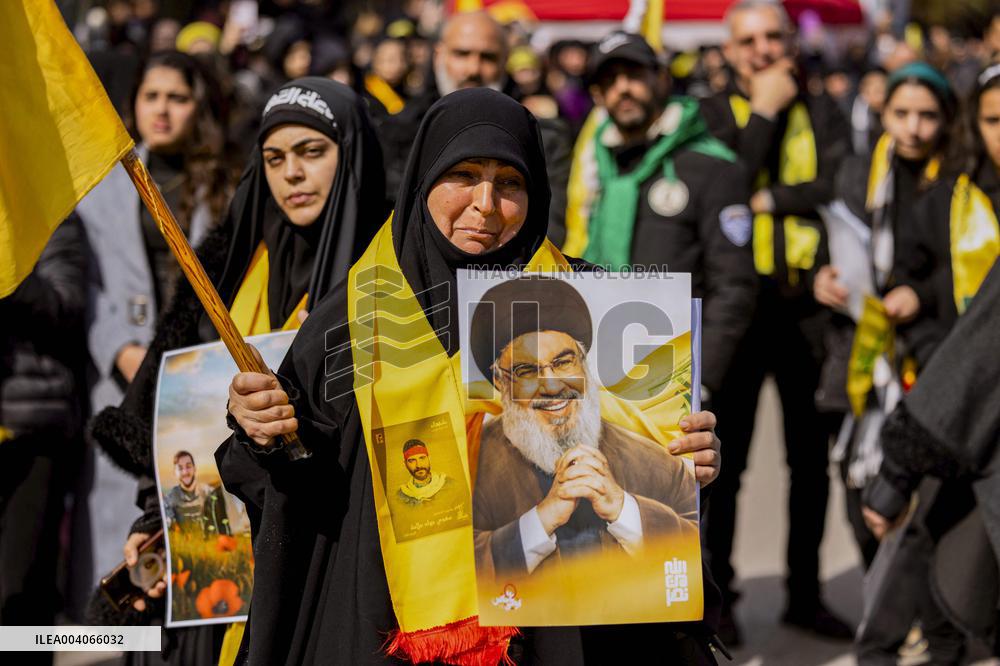 Hassan Nasrallah Funeral - Beirut