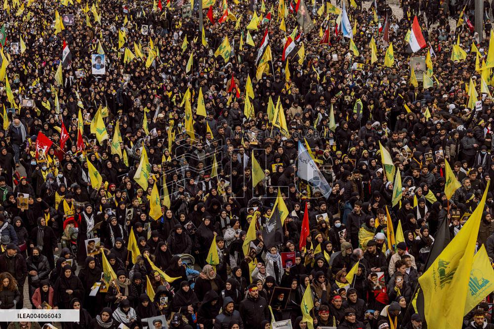 Hassan Nasrallah Funeral - Beirut