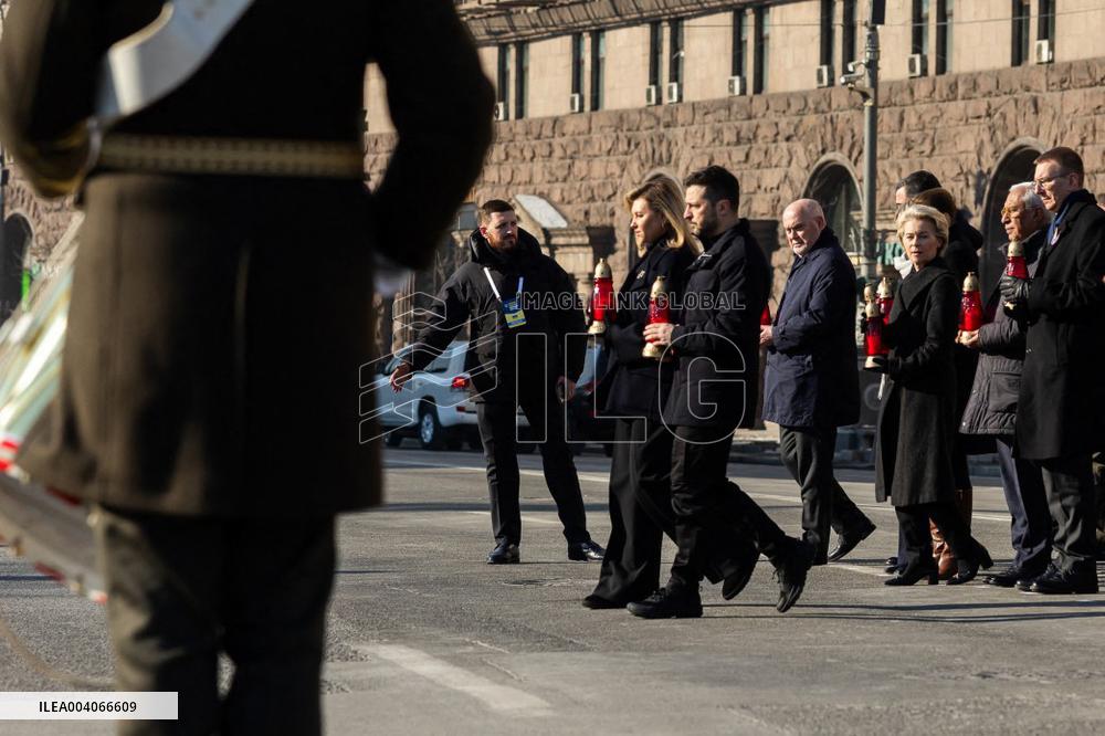 World Leaders in Kyiv for Ukraine Invasion Anniversary