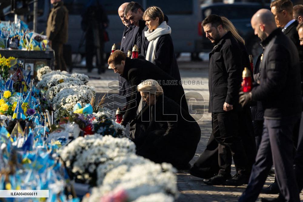 World Leaders in Kyiv for Ukraine Invasion Anniversary