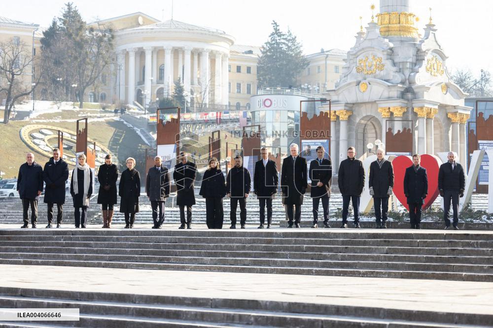 World Leaders in Kyiv for Ukraine Invasion Anniversary