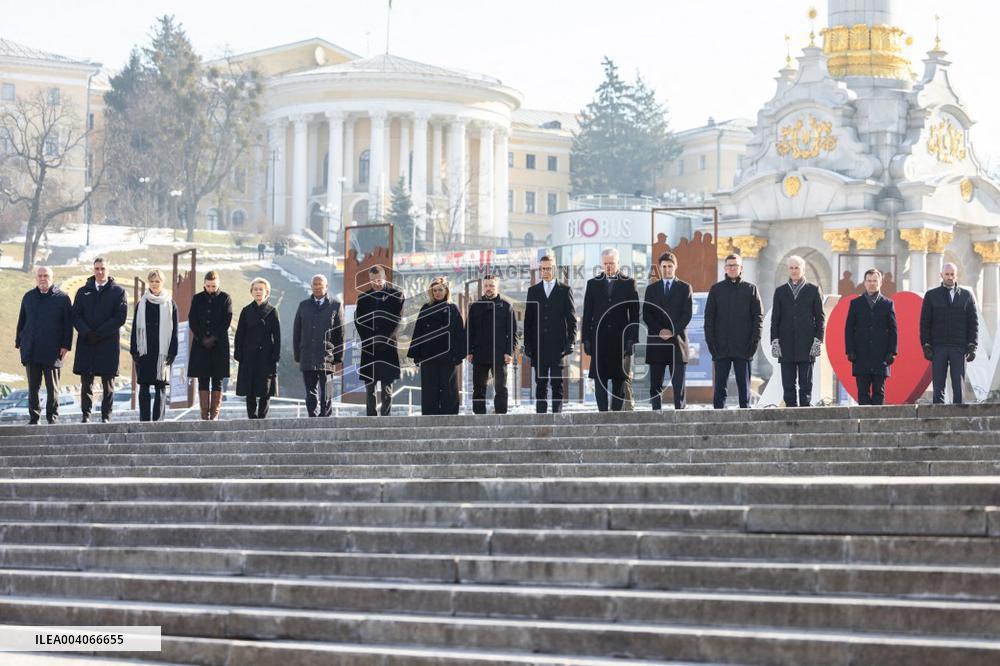 World Leaders in Kyiv for Ukraine Invasion Anniversary