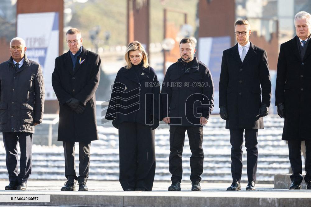 World Leaders in Kyiv for Ukraine Invasion Anniversary