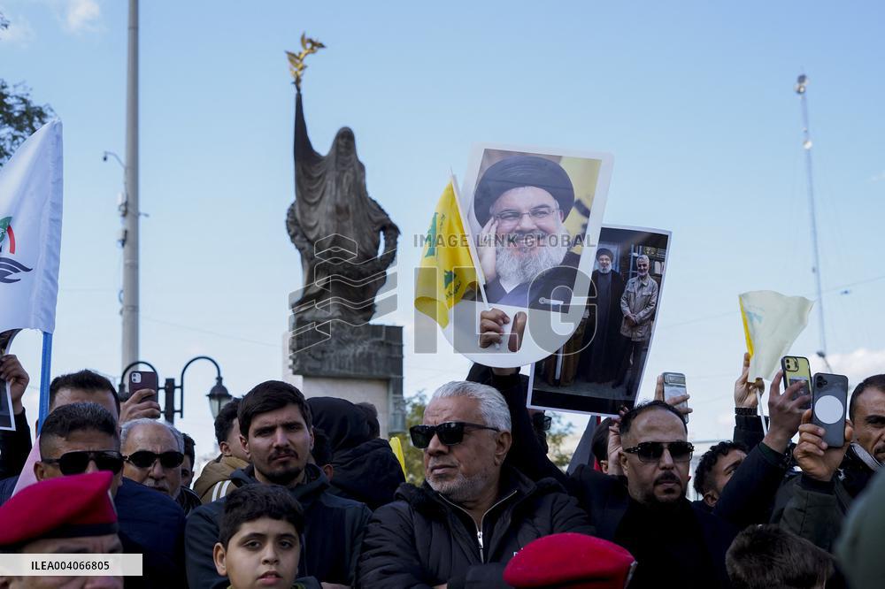 Funeral for Nasrallah - Baghdad
