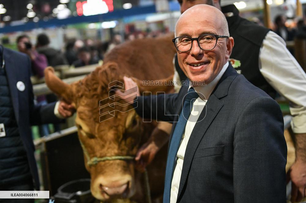Eric Ciotti at the Agricultural Fair in Paris - FA