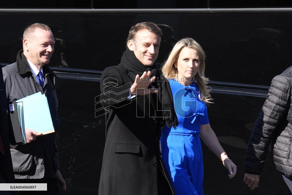 Emmanuel Macron departs from the White House  - Washington